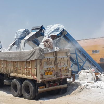 نوار نقاله بارگیری متحرک با شاسی پروفیل و کاور سراسری